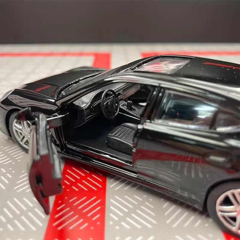 [TOY] 1:36 Porsche 2010 Panamera Black Model Car Die-Cast