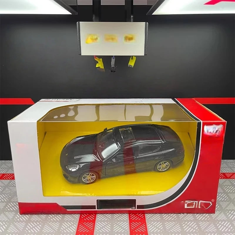 [TOY] 1:36 Porsche 2010 Panamera Black Model Car Die-Cast
