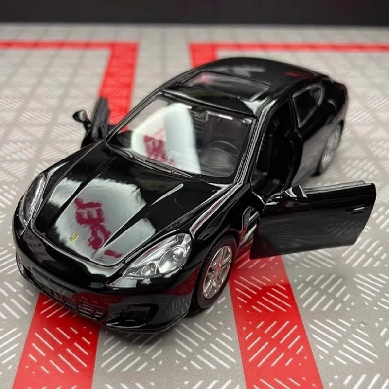 [TOY] 1:36 Porsche 2010 Panamera Black Model Car Die-Cast