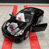 [TOY] 1:36 Porsche 2010 Panamera svart modellbil Die-Cast