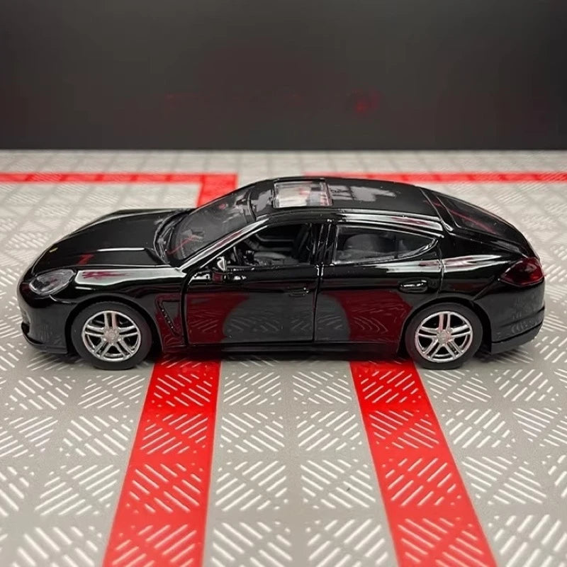 [TOY] 1:36 Porsche 2010 Panamera Black Model Car Die-Cast