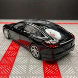 [TOY] 1:36 Porsche 2010 Panamera svart modellbil Die-Cast