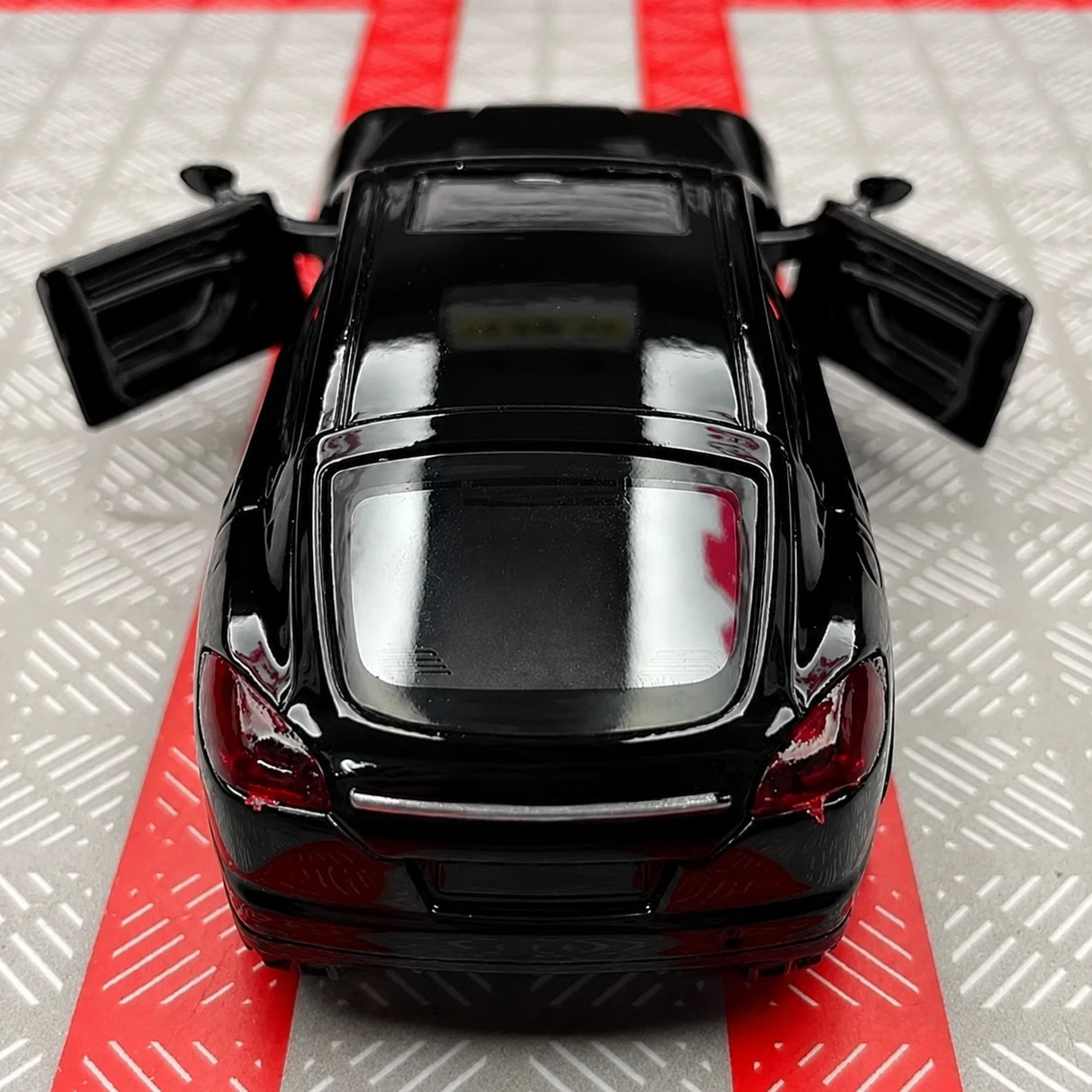 [TOY] 1:36 Porsche 2010 Panamera svart modellbil Die-Cast