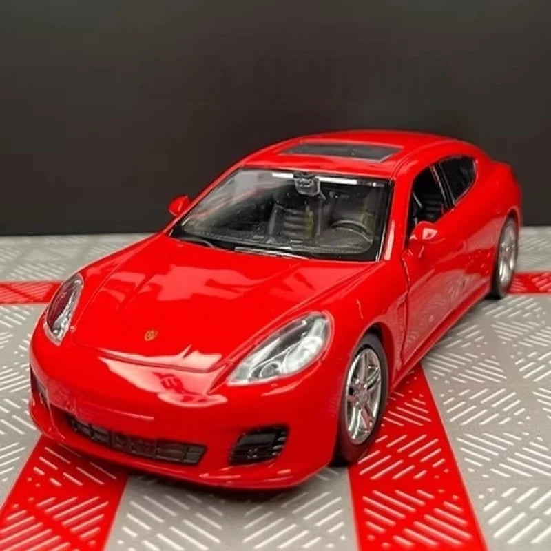 [TOY] 1:36 Porsche 2010 Panamera Red Model Car Die-Cast
