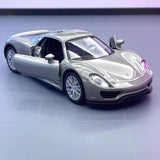 [TOY] 1:36 Porsche 2015 918 Spyder silver modellbil Die-Cast