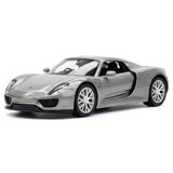 [TOY] 1:36 Porsche 2015 918 Spyder silver modellbil Die-Cast