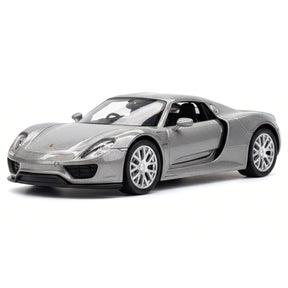[TOY] 1:36 Porsche 2015 918 Spyder silver modellbil Die-Cast