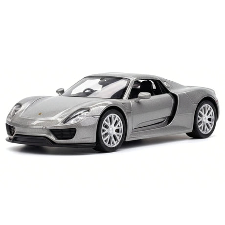 [TOY] 1:36 Porsche 2015 918 Spyder Silver Model Car Die-Cast