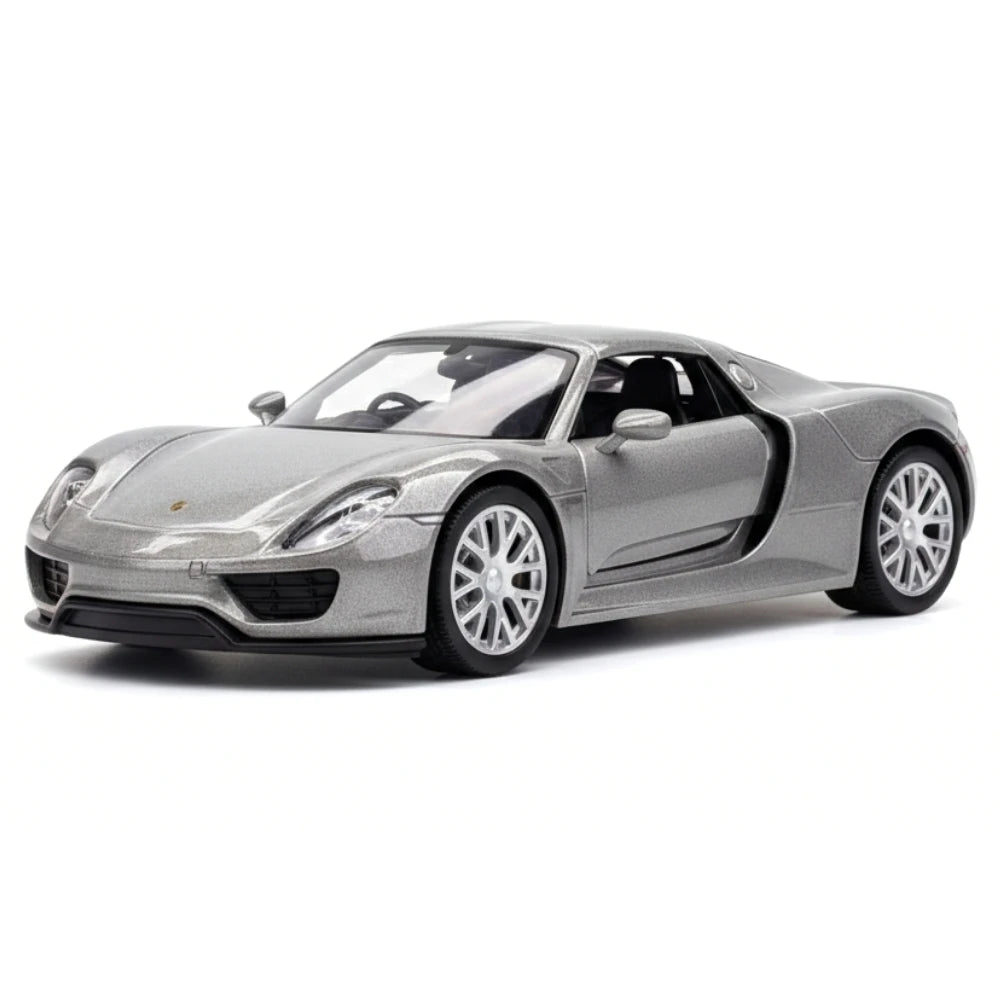 [TOY] 1:36 Porsche 2015 918 Spyder Silver Model Car Die-Cast