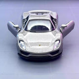 [TOY] 1:36 Porsche 2015 918 Spyder silver modellbil Die-Cast