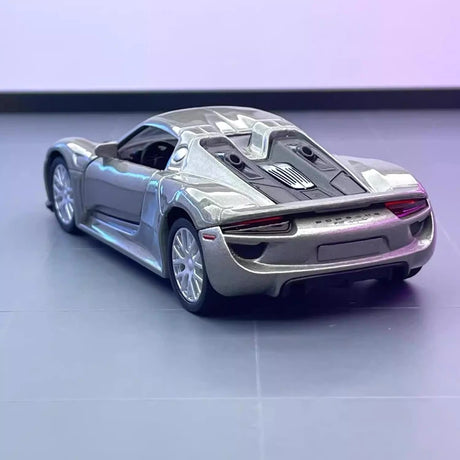 [TOY] 1:36 Porsche 2015 918 Spyder Silver Model Car Die-Cast
