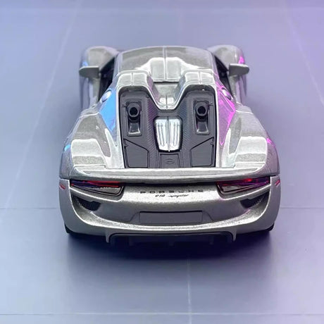 [TOY] 1:36 Porsche 2015 918 Spyder Silver Model Car Die-Cast