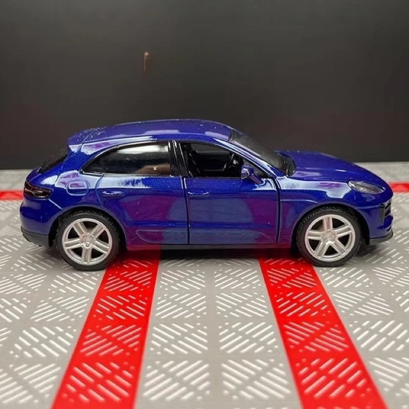 [TOY] 1:36 Porsche 2019 Macan Blue Model Car Die-Cast