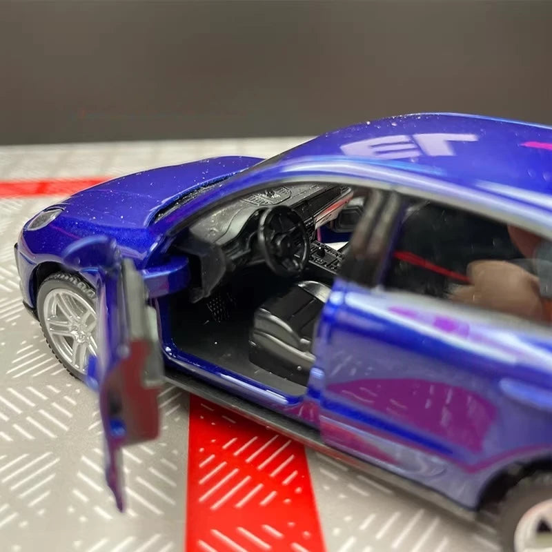 [TOY] 1:36 Porsche 2019 Macan Blue Model Car Die-Cast
