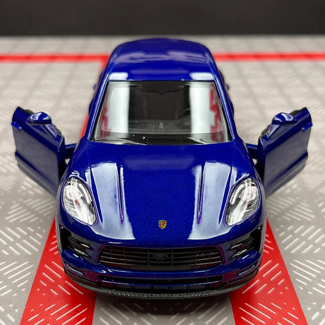[TOY] 1:36 Porsche 2019 Macan Blue Model Car Die-Cast
