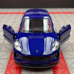 [TOY] 1:36 Porsche 2019 Macan Blue Model Car Die-Cast