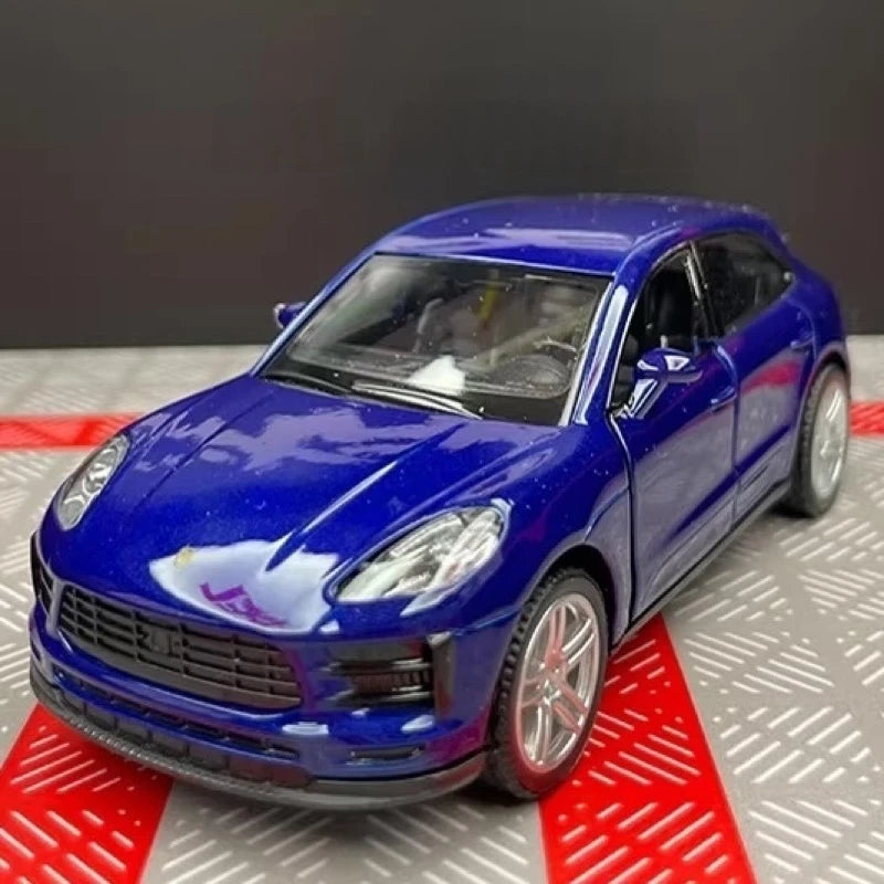 [TOY] 1:36 Porsche 2019 Macan Blue Model Car Die-Cast