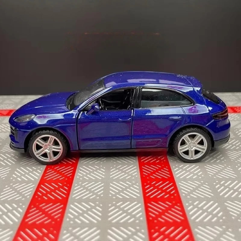 [TOY] 1:36 Porsche 2019 Macan Blue Model Car Die-Cast
