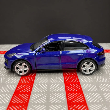 [TOY] 1:36 Porsche 2019 Macan Blue Model Car Die-Cast