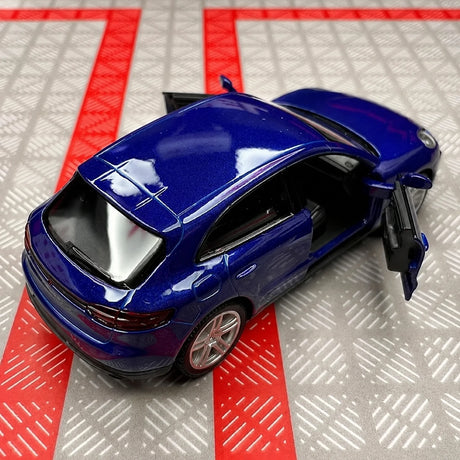 [TOY] 1:36 Porsche 2019 Macan Blue Model Car Die-Cast