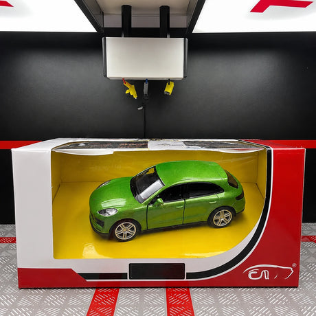 [TOY] 1:36 Porsche 2019 Macan Green Model Car Die-Cast