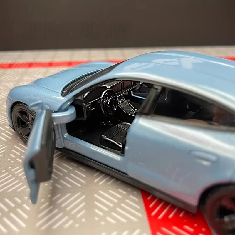 [TOY] 1:36 Porsche 2019 Taycan Cyan Model Car Die-Cast