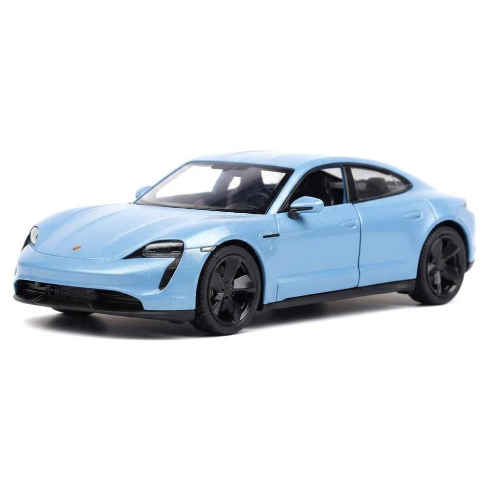 [TOY] 1:36 Porsche 2019 Taycan Cyan Model Car Die-Cast