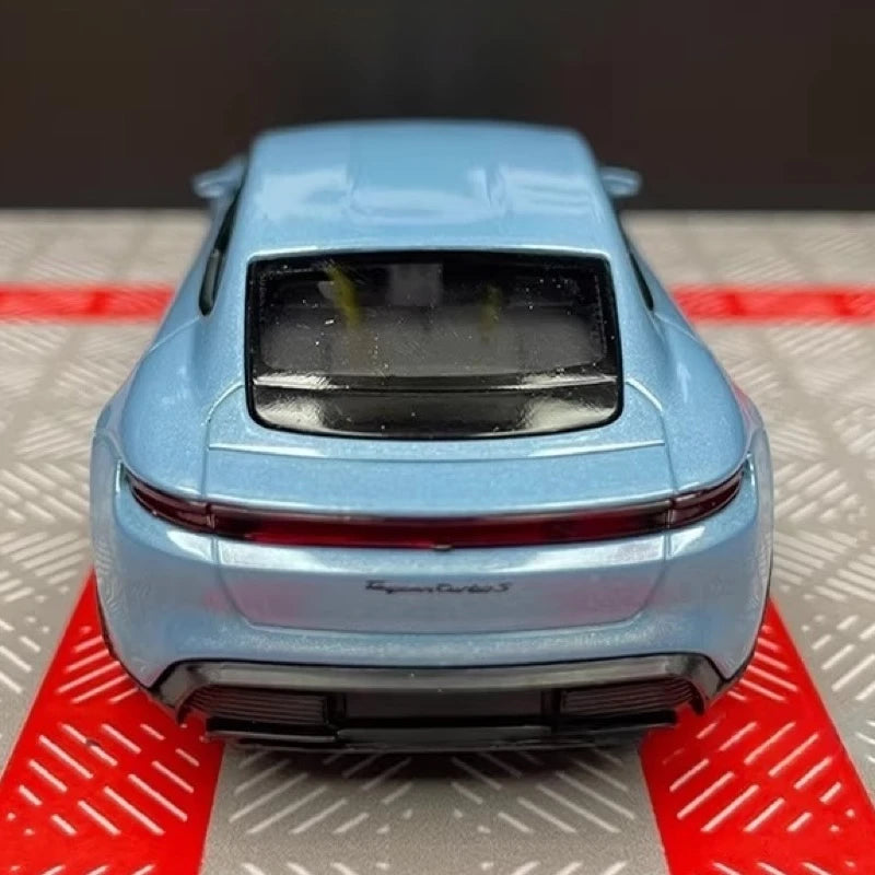 [TOY] 1:36 Porsche 2019 Taycan Cyan Model Car Die-Cast