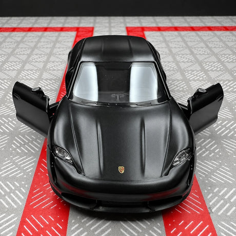 Porsche 2019 Taycan Matte أسود 1:36 – نموذج عرض معدني مصبوب