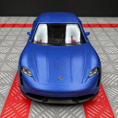Porsche 2019 Taycan Matte أزرق 1:36 – نموذج عرض معدني مصبوب
