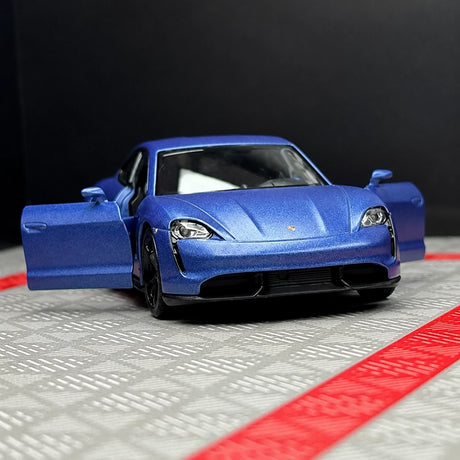 Porsche 2019 Taycan Matte أزرق 1:36 – نموذج عرض معدني مصبوب