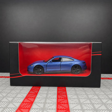 Porsche 2019 Taycan Matte أزرق 1:36 – نموذج عرض معدني مصبوب