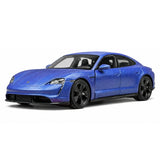 Porsche 2019 테이칸 무광 블루 1:36 – 다이캐스트 디스플레이 모델 다이캐스트