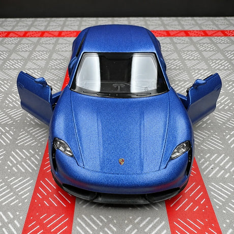 Porsche 2019 Taycan Matte أزرق 1:36 – نموذج عرض معدني مصبوب