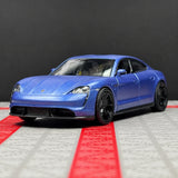 Porsche 2019 테이칸 무광 블루 1:36 – 다이캐스트 디스플레이 모델 다이캐스트