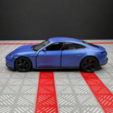 Porsche 2019 테이칸 무광 블루 1:36 – 다이캐스트 디스플레이 모델 다이캐스트