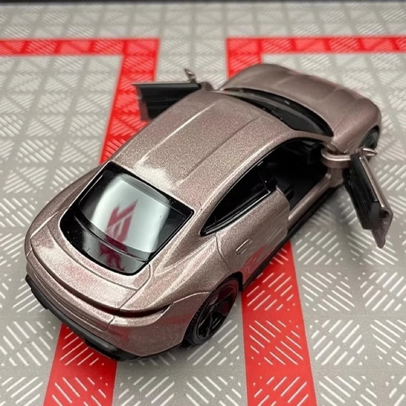 [TOY] 1:36 Porsche 2019 Taycan Pink Model Car Die-Cast