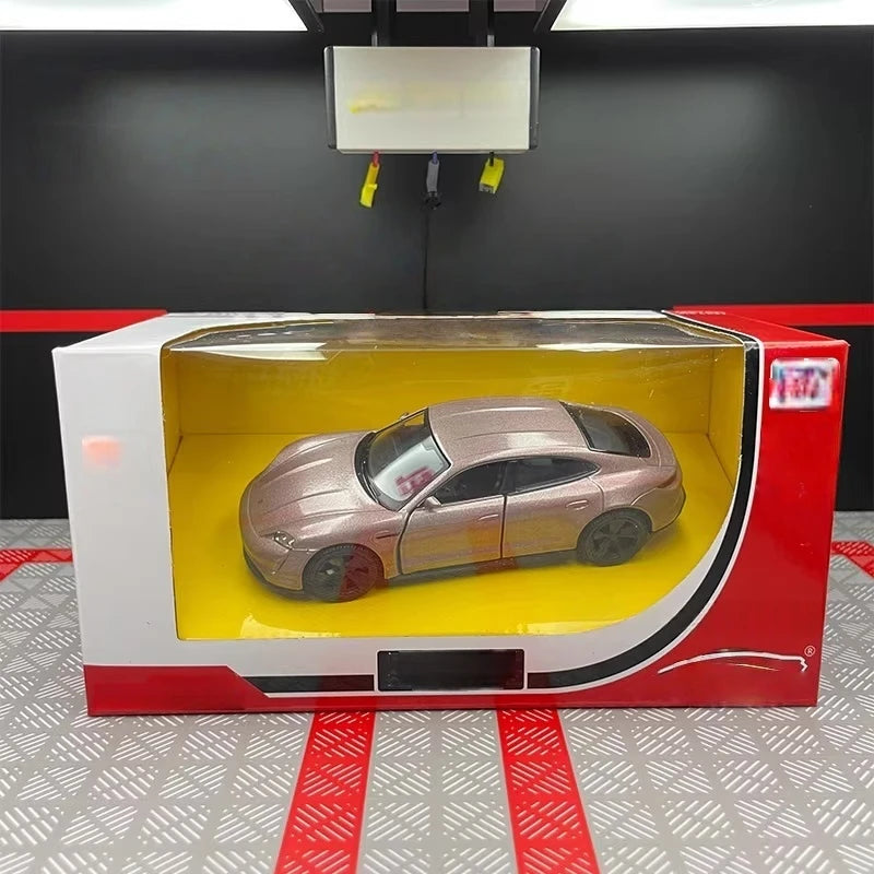 [TOY] 1:36 Porsche 2019 Taycan Pink Model Car Die-Cast