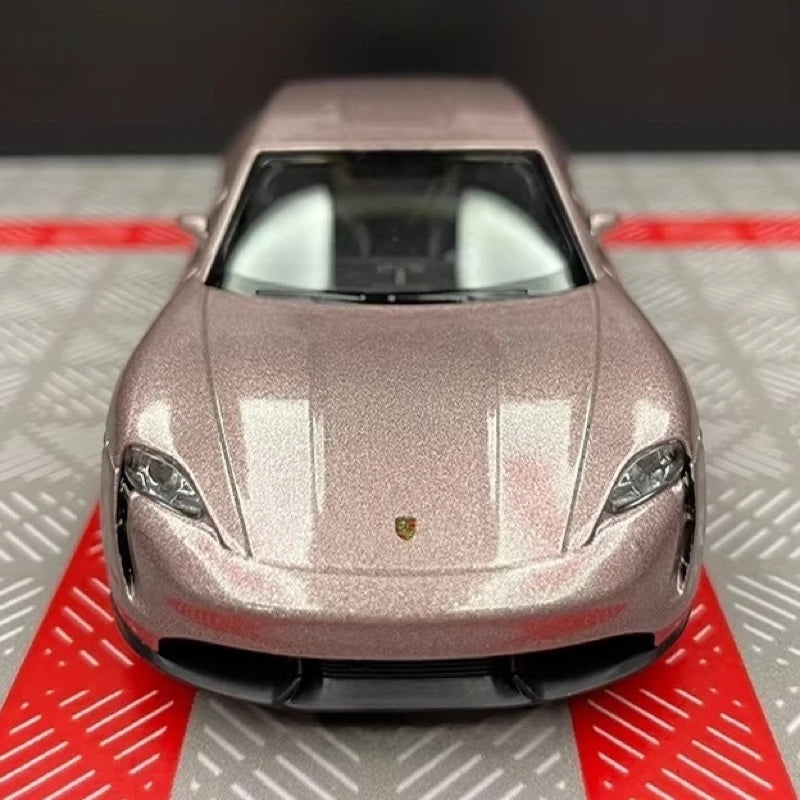 [TOY] 1:36 Porsche 2019 Taycan Pink Model Car Die-Cast