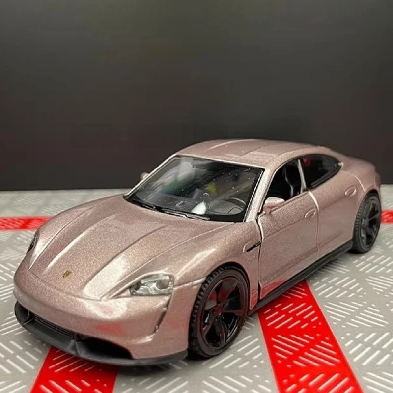 [TOY] 1:36 Porsche 2019 Taycan Pink Model Car Die-Cast