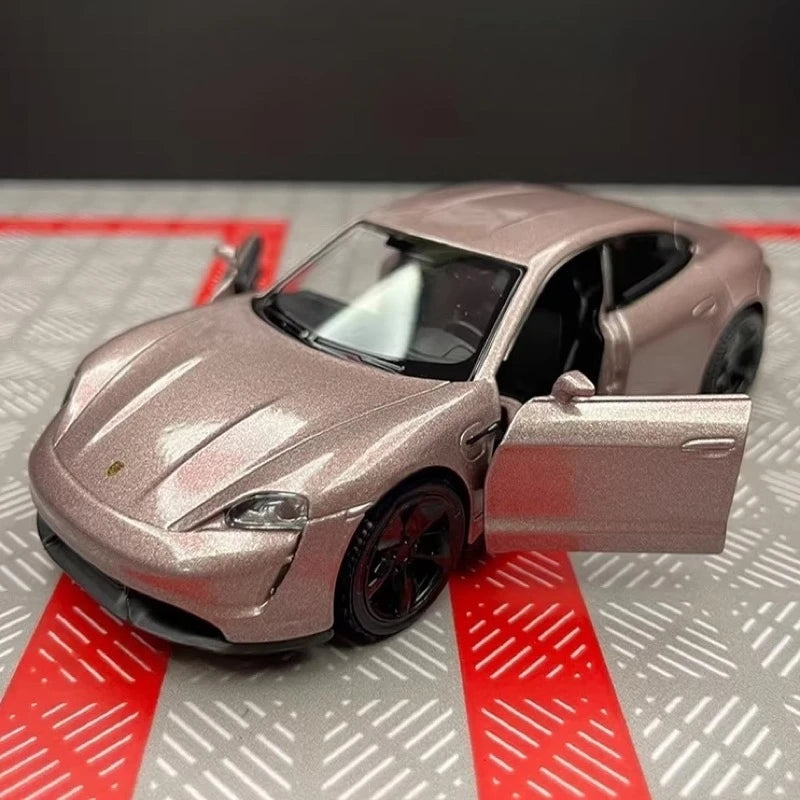 [TOY] 1:36 Porsche 2019 Taycan Pink Model Car Die-Cast