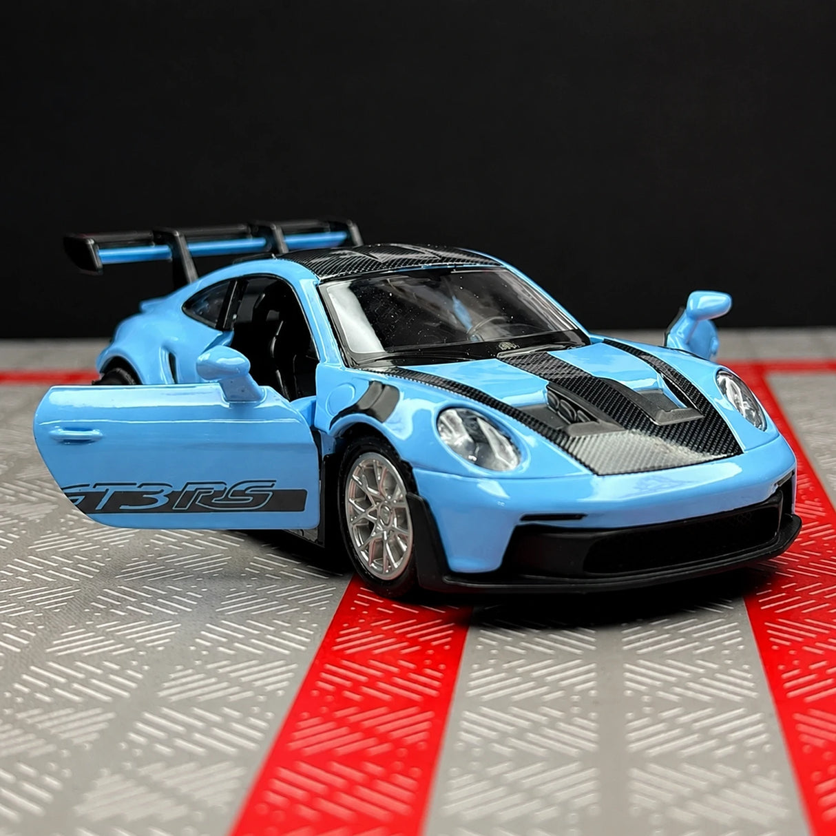 [TOY] 1:36 Porsche 2023 911 992 GT3 RS Blue Model Car Die-Cast