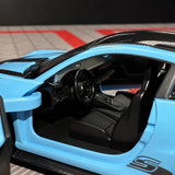 [TOY] 1:36 Porsche 2023 911 992 GT3 RS Blue Model Car Die-Cast