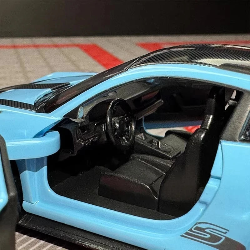 [TOY] 1:36 Porsche 2023 911 992 GT3 RS Blue Model Car Die-Cast