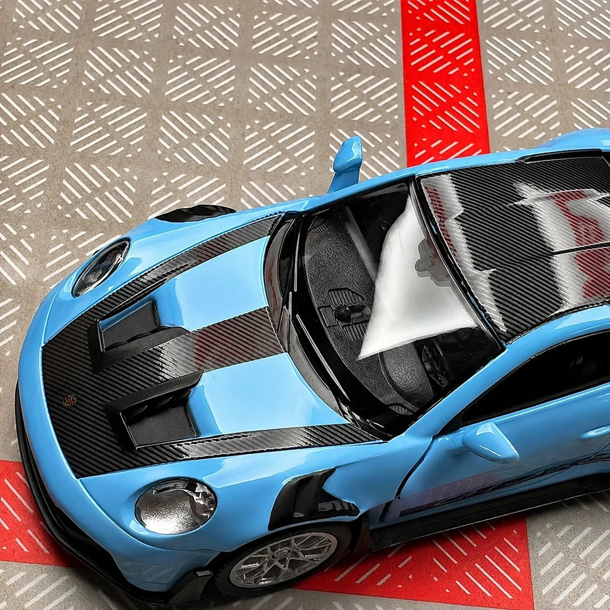[TOY] 1:36 Porsche 2023 911 992 GT3 RS Blue Model Car Die-Cast