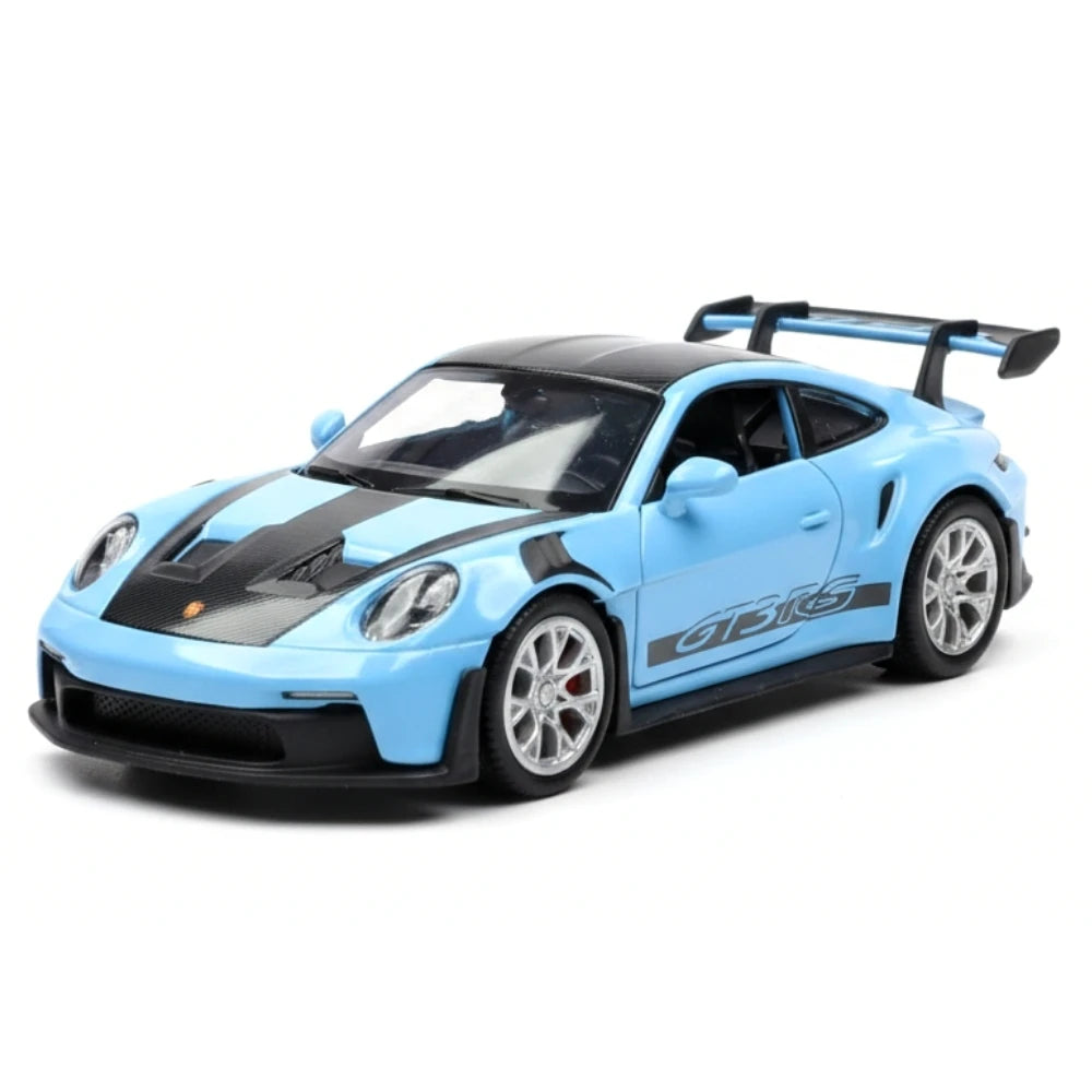 [TOY] 1:36 Porsche 2023 911 992 GT3 RS Blue Model Car Die-Cast