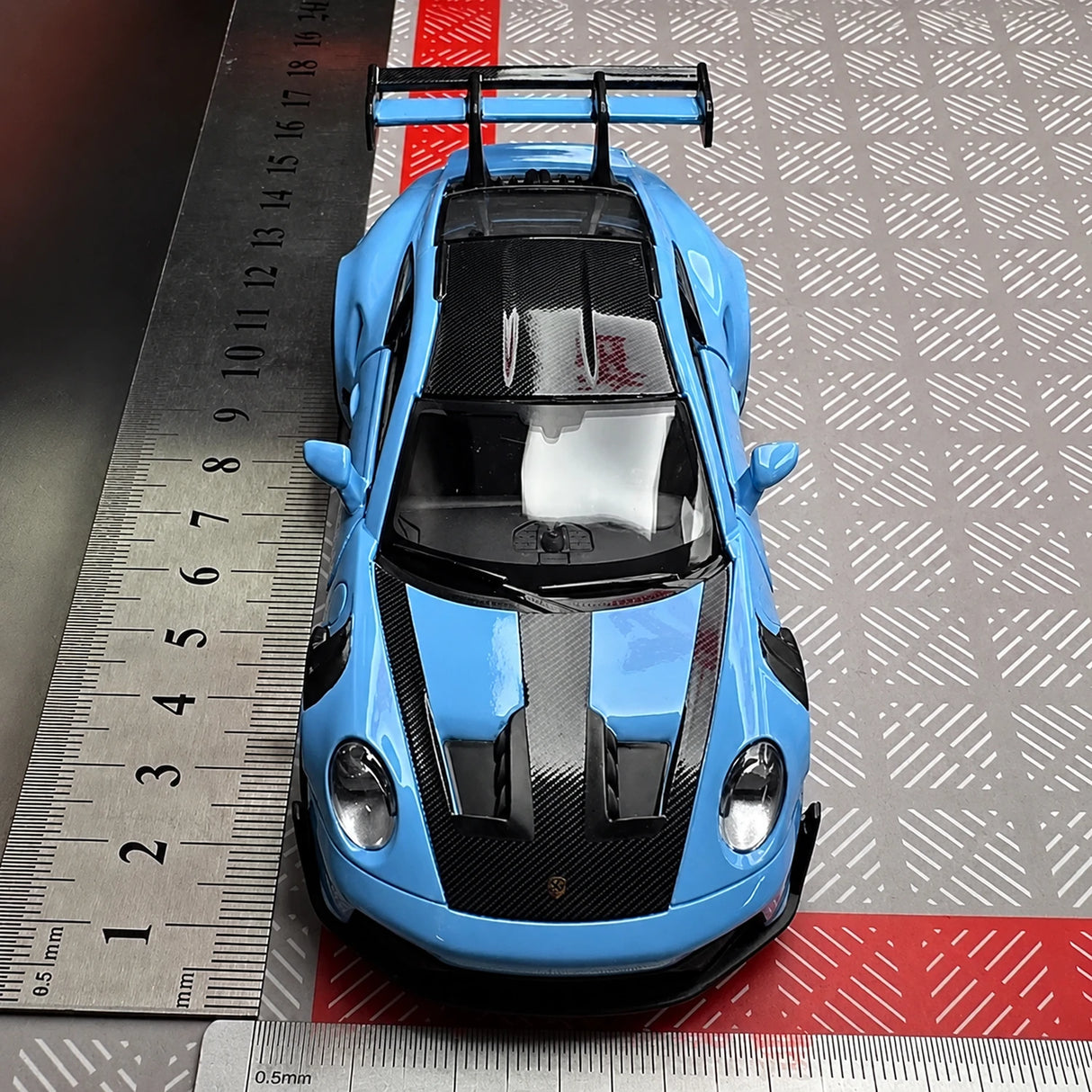 [TOY] 1:36 Porsche 2023 911 992 GT3 RS Blue Model Car Die-Cast