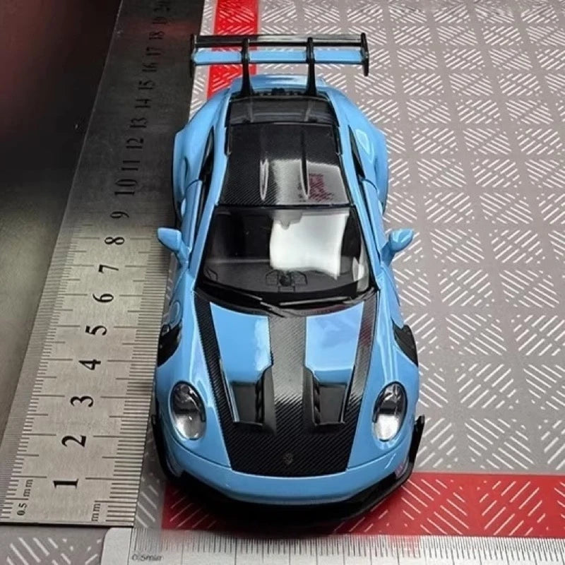 [TOY] 1:36 Porsche 2023 911 992 GT3 RS Blue Model Car Die-Cast