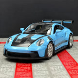 [TOY] 1:36 Porsche 2023 911 992 GT3 RS Blue Model Car Die-Cast