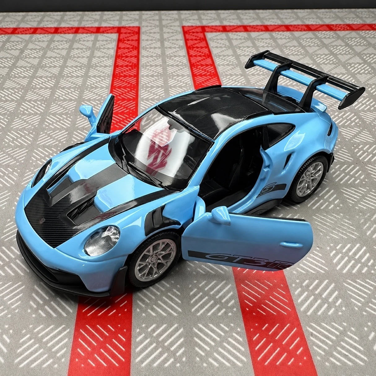 [TOY] 1:36 Porsche 2023 911 992 GT3 RS Blue Model Car Die-Cast